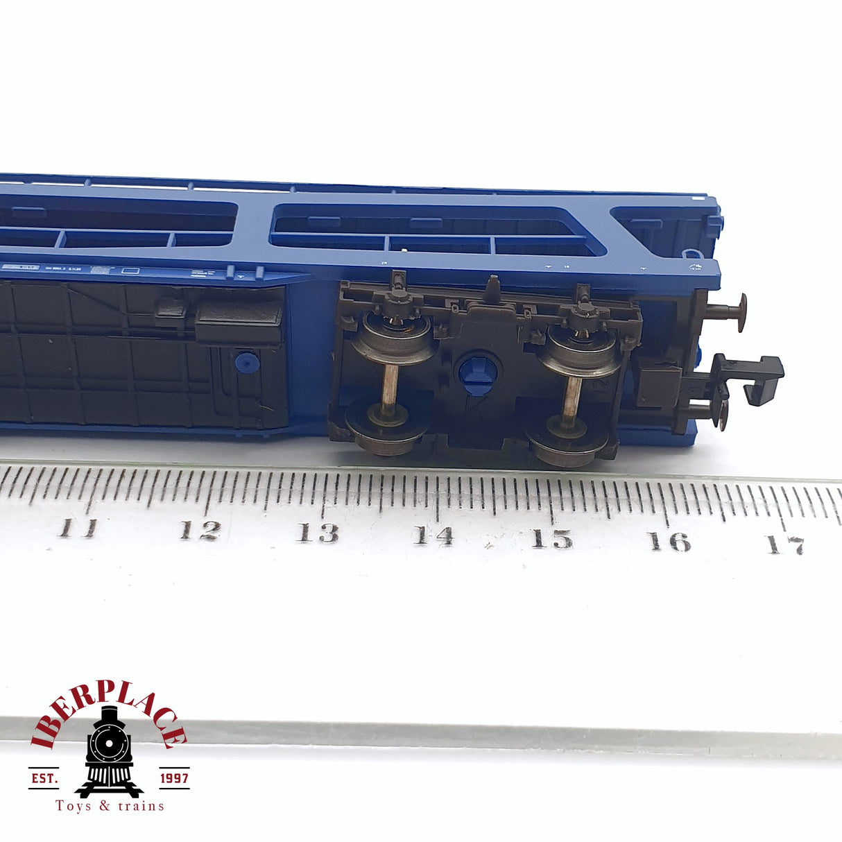 ♻️ 2da mano - Fleischmann 8291K vagón transporte de coches de dos pisos DB N escala 1:160