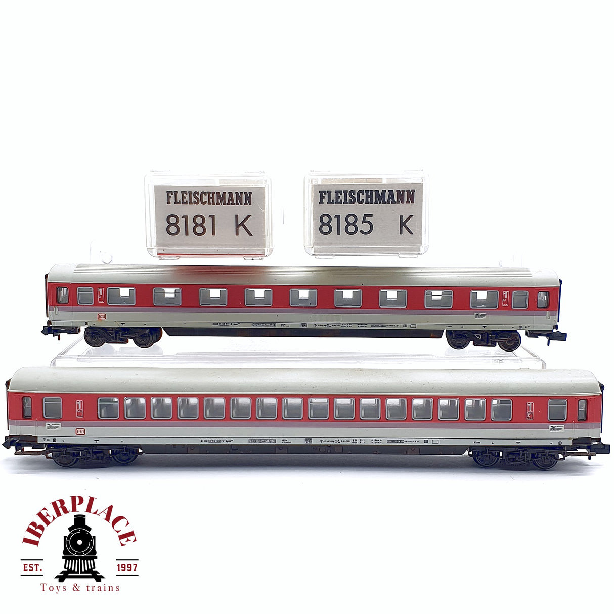 ♻️ 2da mano - Fleischmann 8185K 8181K vagones pasajeros DB clase 1 N escala 1:160