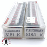 ♻️ 2da mano - Fleischmann 8185K 8181K vagones pasajeros DB clase 1 N escala 1:160
