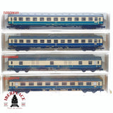 ♻️ 2da mano - Fleischmann 4x 8190/92/93 vagones pasajero y equipaje DB clase 1-2 N escala 1:160