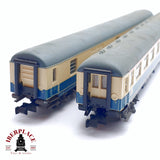 ♻️ 2da mano - Fleischmann 4x 8190/92/93 vagones pasajero y equipaje DB clase 1-2 N escala 1:160