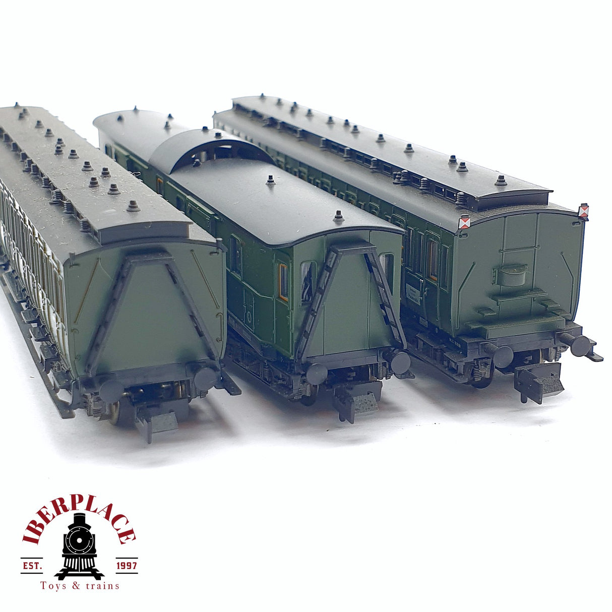 ♻️ 2da mano - Fleischmann 3x vagones pasajero y equipaje DR N escala 1:160