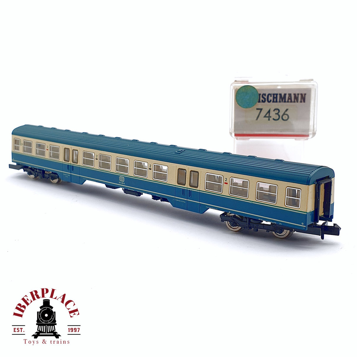 ♻️ 2da mano - Fleischmann 7436 vagón pasajeros DB clase 2 N escala 1:160