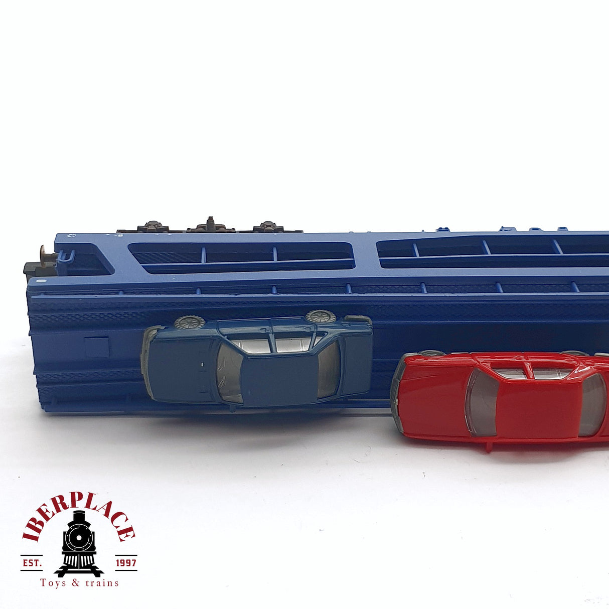 ♻️ 2da mano - Fleischmann 8291K vagón transporte de coches de dos pisos DB N escala 1:160