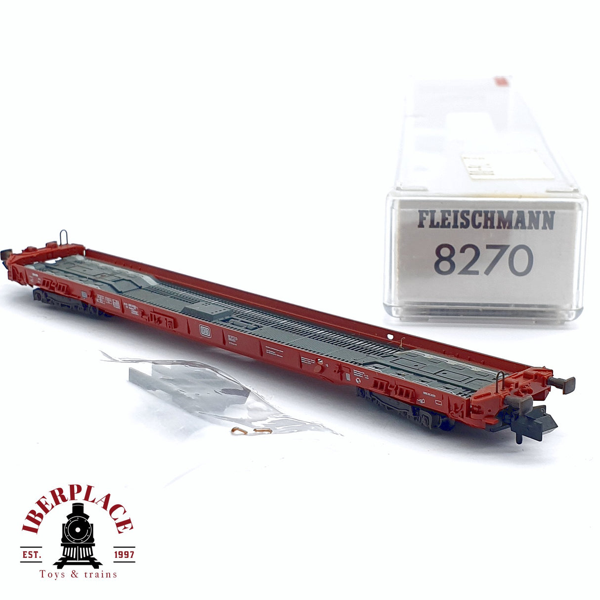 ♻️ 2da mano - Fleischmann 8270 vagón plataforma DB N escala 1:160