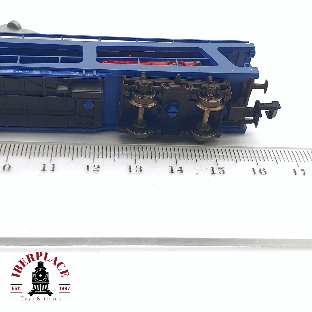 ♻️ 2da mano - Fleischmann 8291K vagón transporte de coches de dos pisos DB N escala 1:160