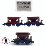 ♻️ 2da mano - Fleischmann 82 8228 vagones tolva DB Stuttgart N escala 1:160