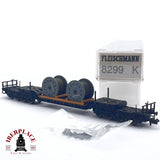 ♻️ 2da mano - Fleischmann 8299K vagón cargas pesadas Kabelmetal DB N escala 1:160