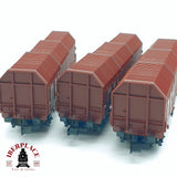 ♻️ 2da mano - Roco 3x 02374A vagones telescópicos DB N escala 1:160