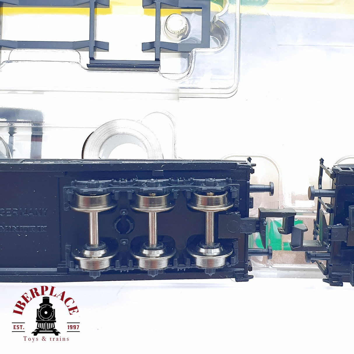 ♻️ 2da mano - Minitrix 15182 set de vagones plataforma DB N escala 1:160