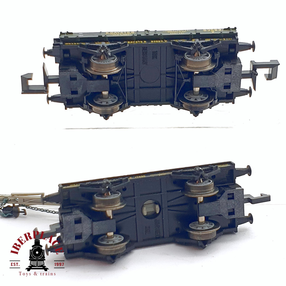 ♻️ 2da mano - Minitrix 13238 set de vagones grúa K.Bay.Sts.B N escala 1:160