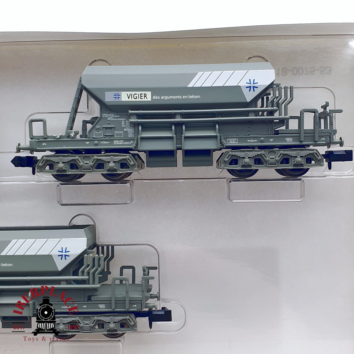 ♻️ 2da mano - Minitrix 15123 set de vagones Tolva Vigier SBB CFF N escala 1:160