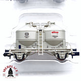 ♻️ 2da mano - Minitrix 15087 set de vagones silo AKW DB Época IV N escala 1:160