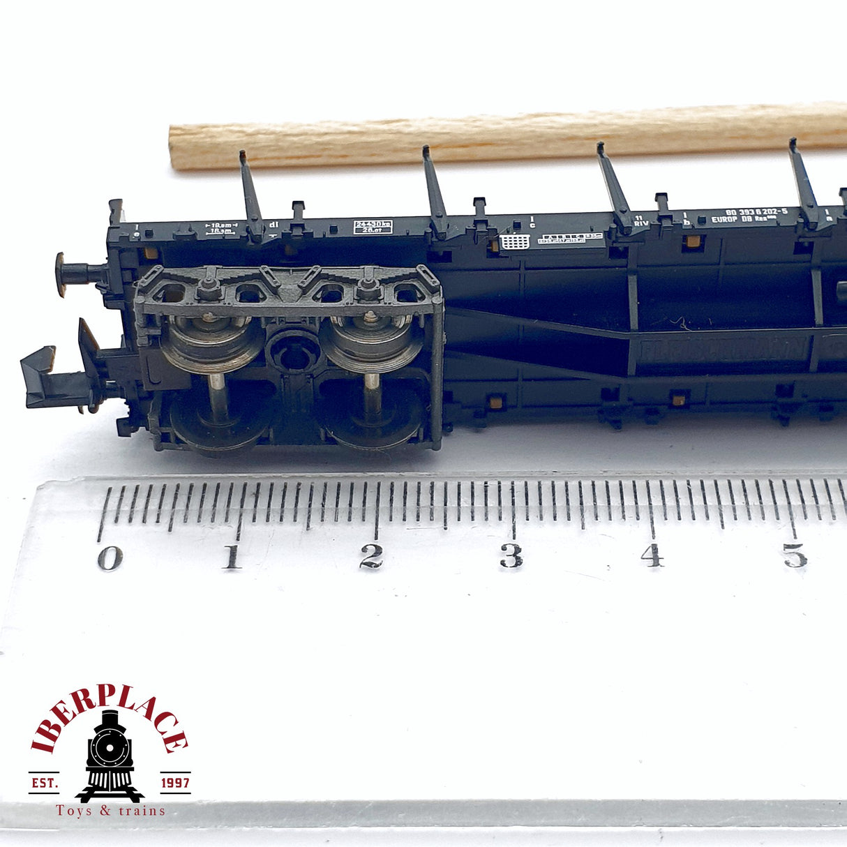 ♻️ 2da mano - Fleischmann 8287K vagón estacas con troncos DB N escala 1:160