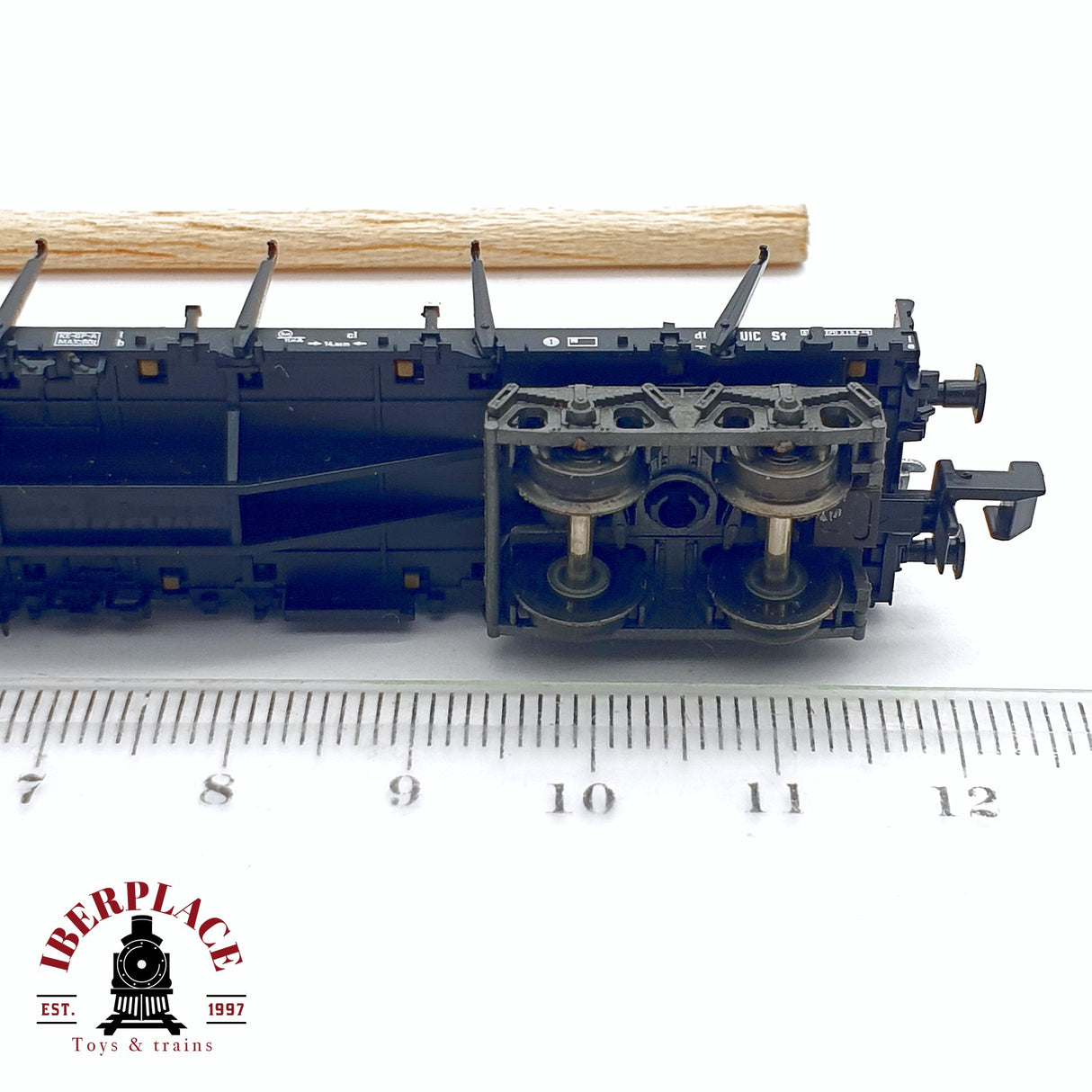 ♻️ 2da mano - Fleischmann 8287K vagón estacas con troncos DB N escala 1:160