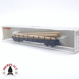 ♻️ 2da mano - Fleischmann 8287K vagón estacas con troncos DB N escala 1:160