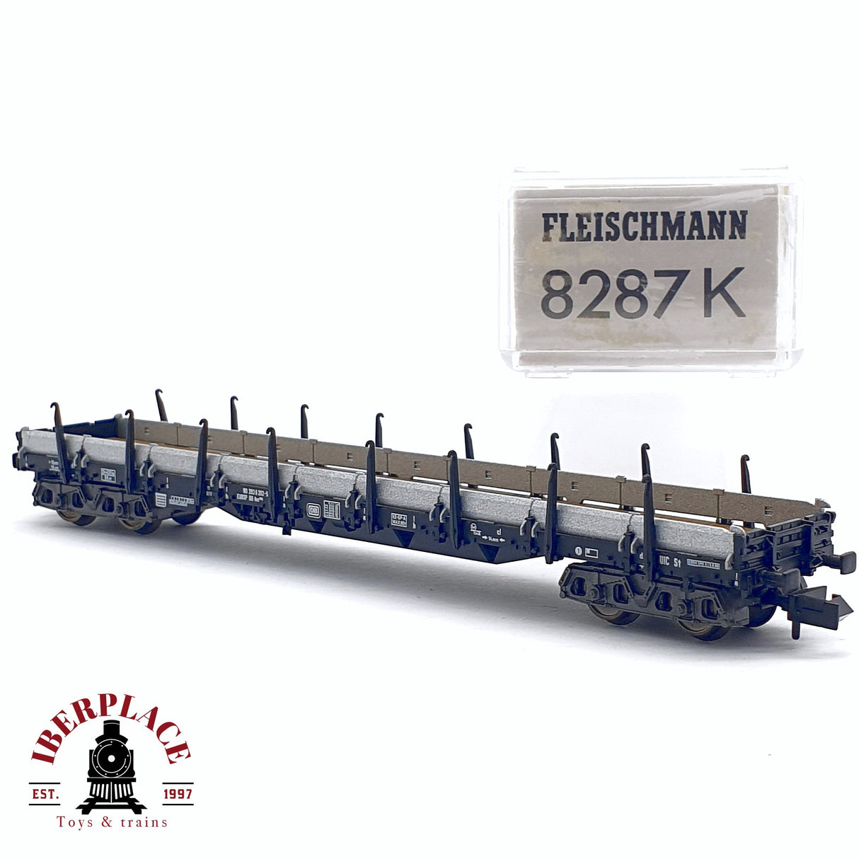 ♻️ 2da mano - Fleischmann 8287K vagón estacas DB N escala 1:160
