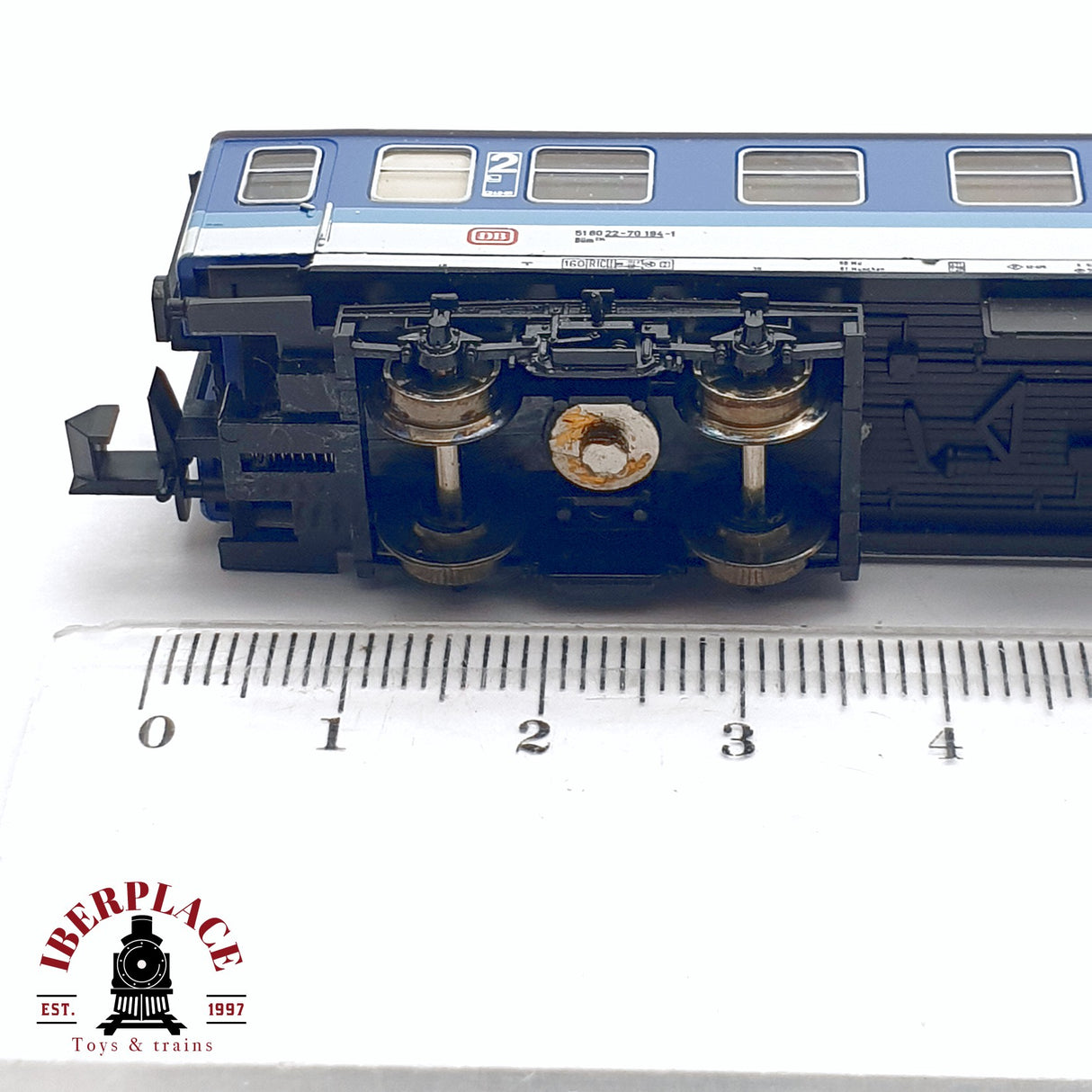 ♻️ 2da mano - Minitrix 13191 vagón pasajeros DB clase 2 N escala 1:160