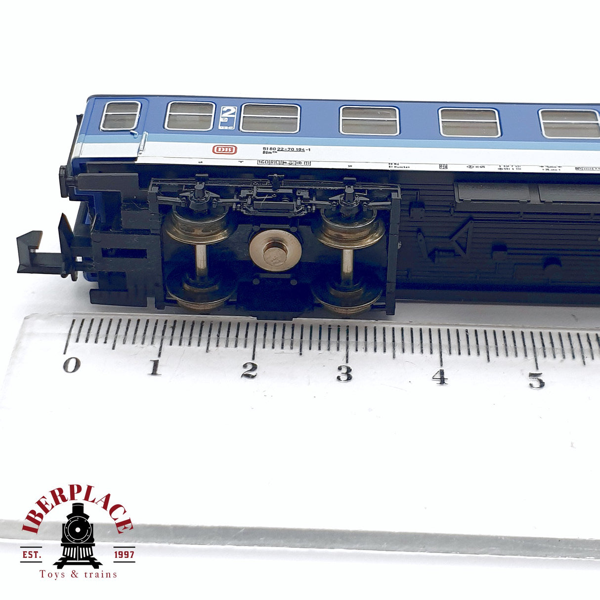 ♻️ 2da mano - Minitrix 13191 vagón pasajeros DB clase 2 N escala 1:160