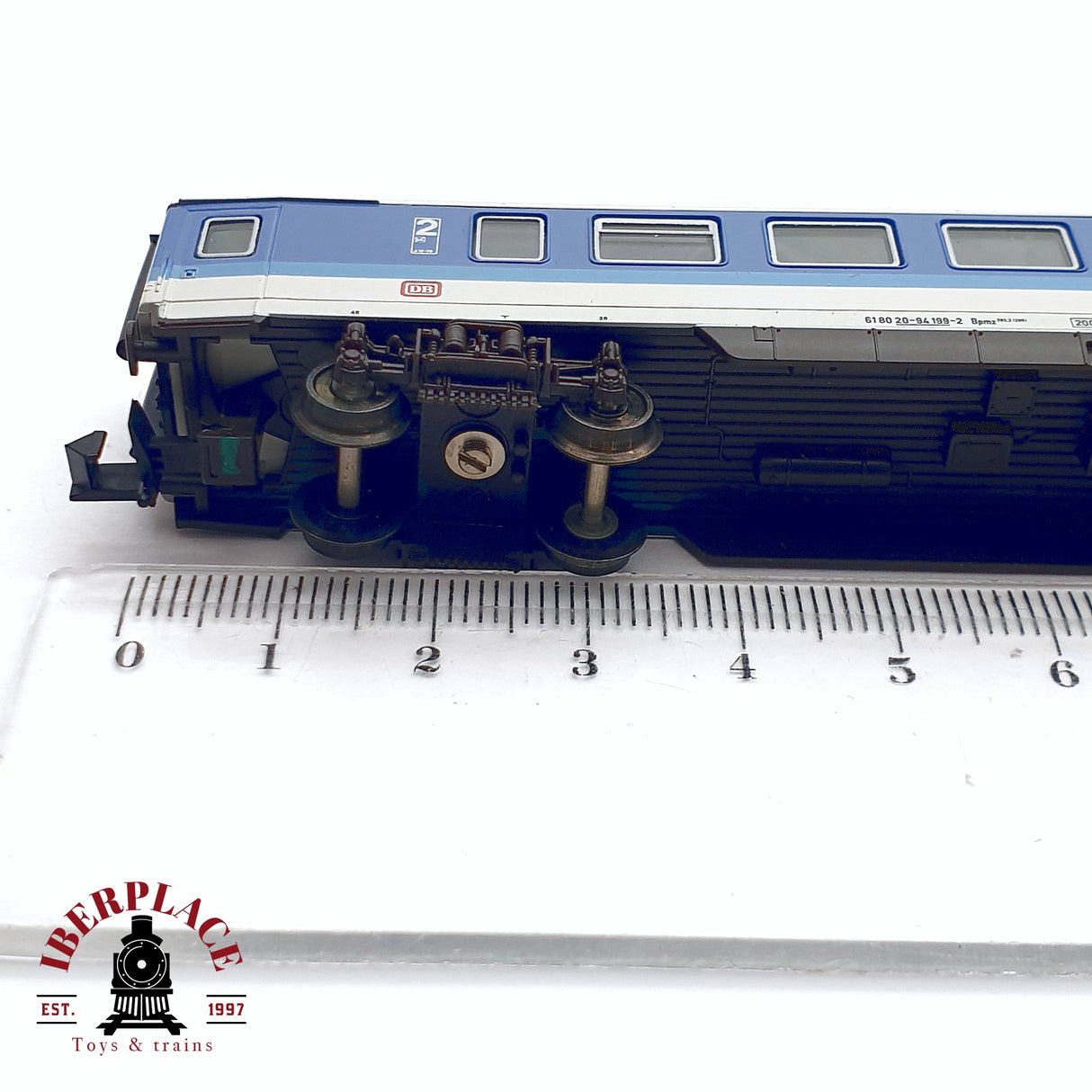 ♻️ 2da mano - Fleischmann 8672K vagón pasajeros DB clase 2 N escala 1:160