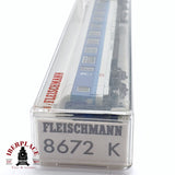 ♻️ 2da mano - Fleischmann 8672K vagón pasajeros DB clase 2 N escala 1:160