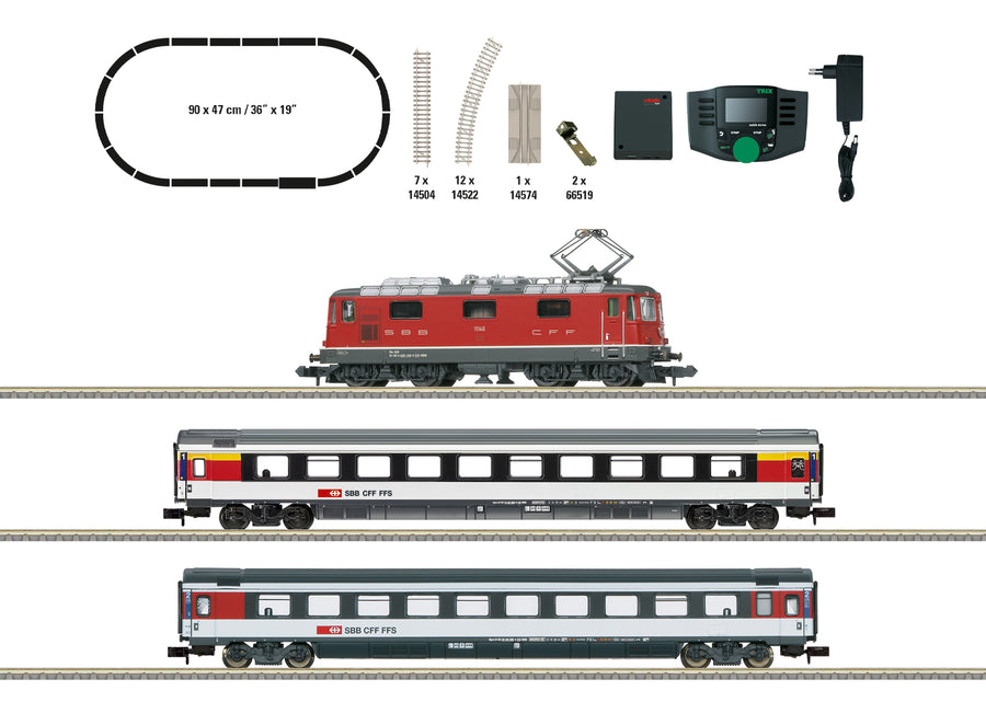 Minitrix 11167 – Set de iniciación EC SBB – N 1:160 · Foto del fabricante