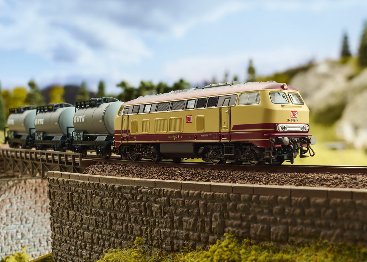 Minitrix 11160 – Set de iniciación Tren de mercancías BR 217 – N 1:160 · Foto del fabricante