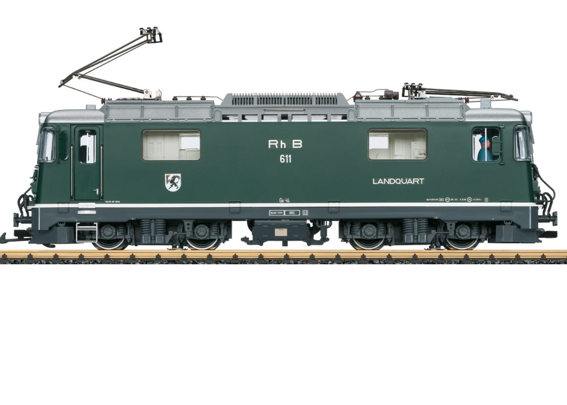 L.G.B 28447 Digital Locomotora eléctrica RhB número 611 (clase Ge 4/4 II), época VI escala G