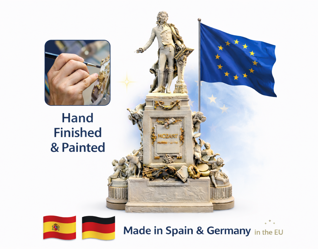 Iberplace 40041 – Figura Monumento de Mozart para Jardín Ferroviario escala G