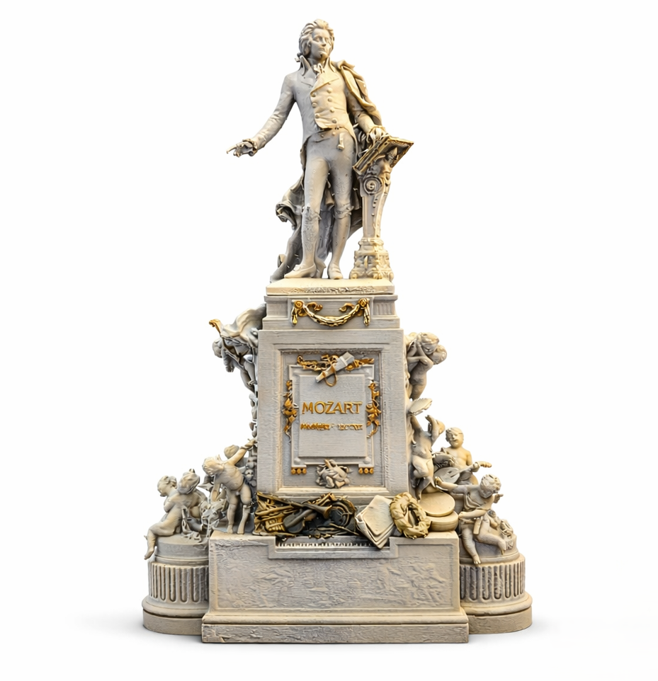 Iberplace 40041 – Figura Monumento de Mozart para Jardín Ferroviario escala G