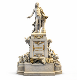 Iberplace 40041 – Figura Monumento de Mozart para Jardín Ferroviario escala G