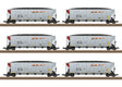 Trix 24911 – Set BNSF Hopper – seis vagones de carbón – H0 1:87
