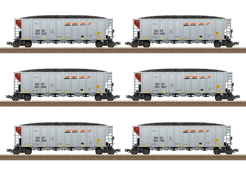 Trix 24911 – Set BNSF Hopper – seis vagones de carbón – H0 1:87