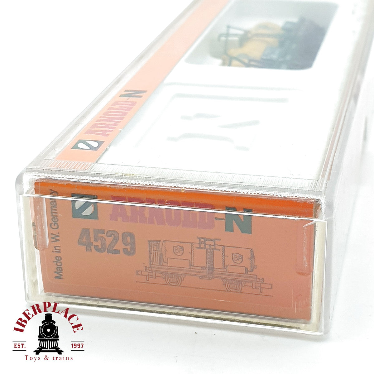 ♻️ Arnold 4529 Vagon Cisterna BP OLEX con Garita Guardafrenos DRG Ep II escala N 1:160