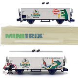 ♻️ Minitrix 13913 K Set 2 Vagones Cervezeros Lederer Premium DB Ep V escala N 1:160