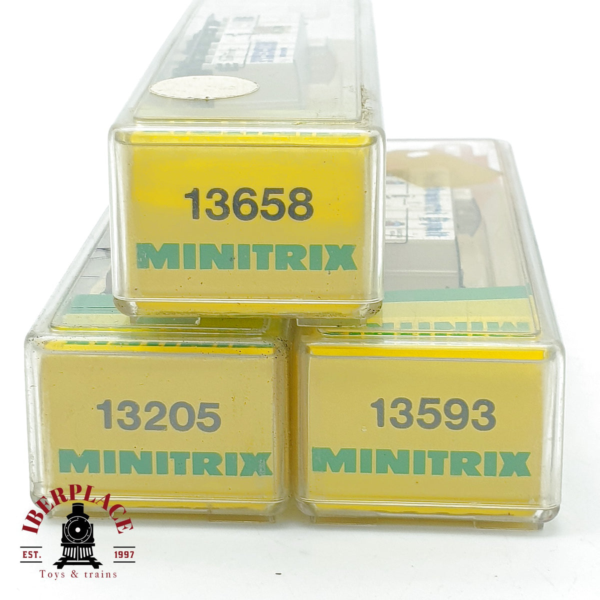 ♻️ Minitrix 3x Vagones Garita Spalt Riegele Landshuter KBayStB Ep I escala N 1:160
