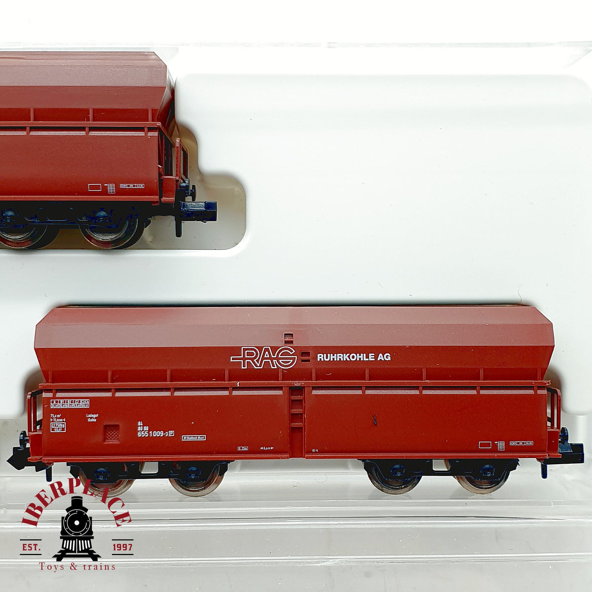 ♻️ Minitirx 13981 Set vagones tolva RAG Ruhrkohle AG DB Ep IV escala N 1:160