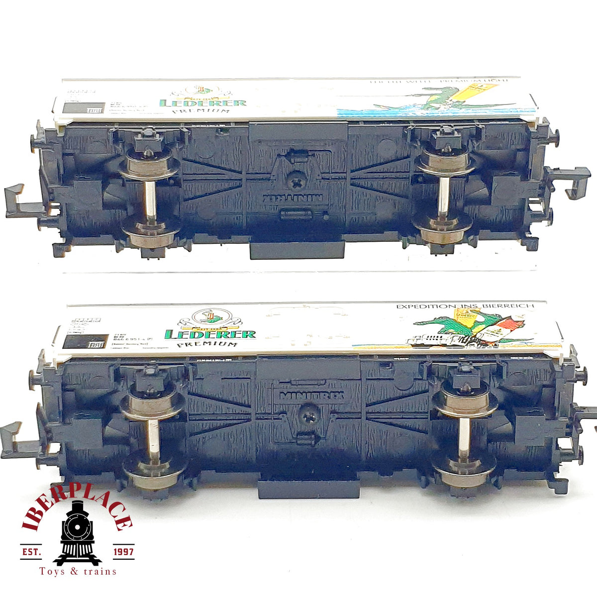 ♻️ Minitrix 13917 K Set 2 Vagones Cervezeros Lederer Premium DB Ep V escala N 1:160 2/2
