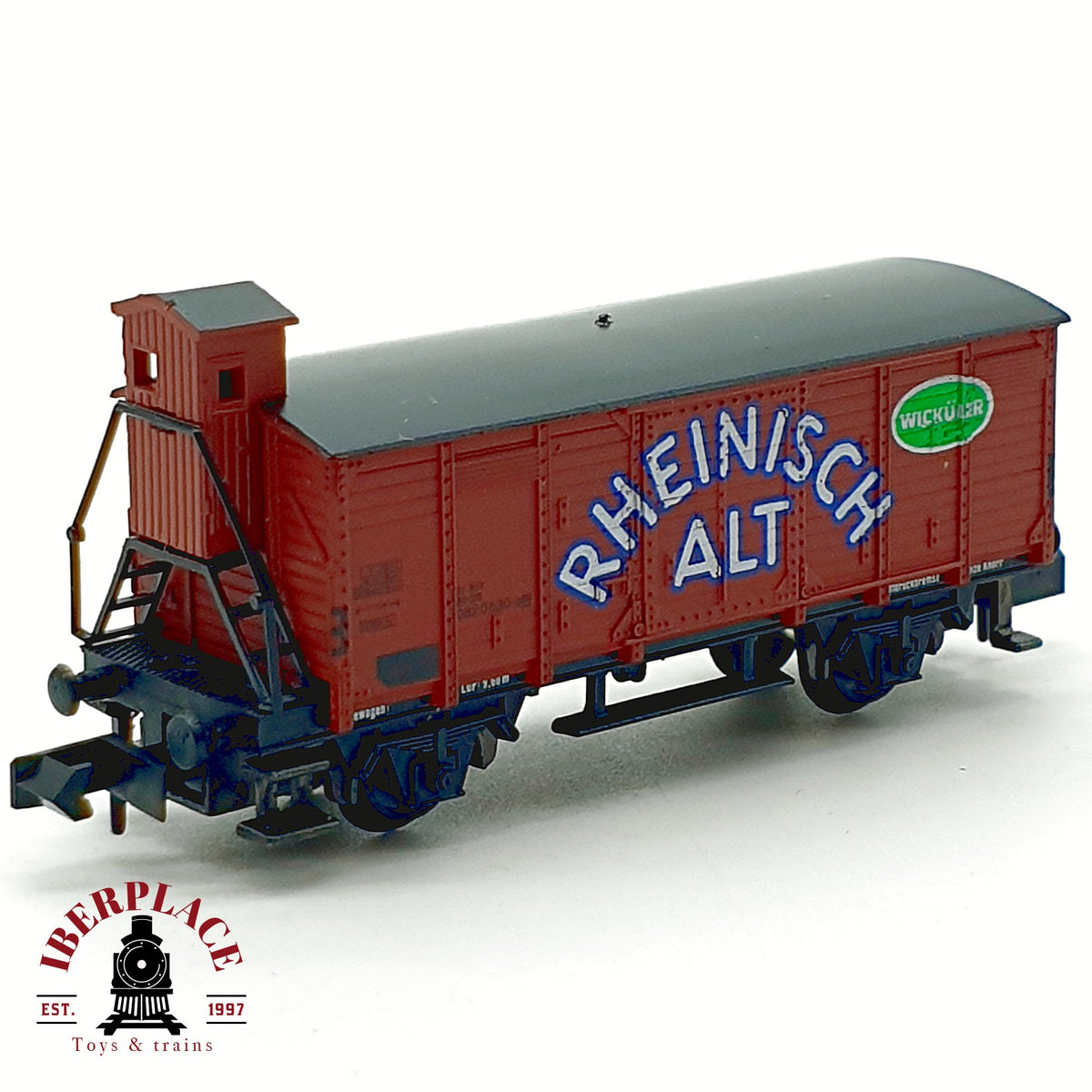 ♻️ Arnold 4282 Vagon cerrado garita Rheinisch Alt Wickuler DB Ep III escala N 1:160