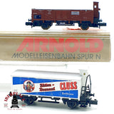 ♻️  Arnold 70003 Set 2 Vagones Cervezero Cluss y Borde Alto KWStE Ep I escala N 1:160