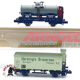 ♻️  Arnold 70008 Set 2 Vagones Cisterna y Cervezero Garita KWStE Ep I escala N 1:160