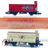 ♻️ Arnold 50-001 set 2 Vagones Remstal Sprudel y Remstal Kellerei Garita escala N 1:160