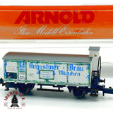 ♻️ Arnold 4264 Vagon cervecero garita Augustiner Brau Munchen DRG Ep II escala N 1:160