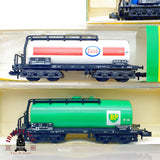 ♻️ Minitrix 5x Vagones Cisterna Aral Esso BP Shell DB Ep IV-V escala N 1:160