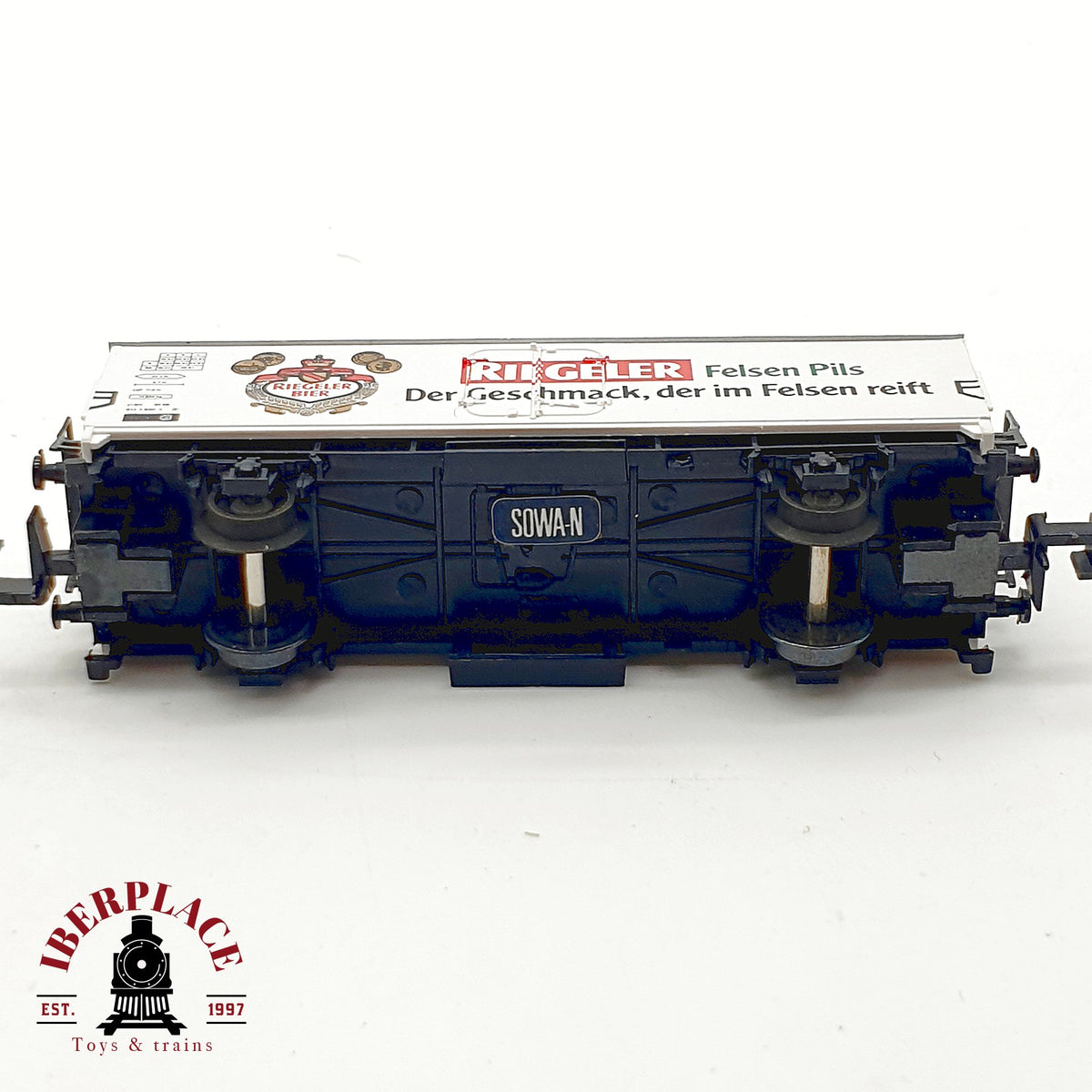 ♻️ SOWA-N 1702 Vagon cervecero Riegeler Felsen Pils DB Ep IV escala N 1:160