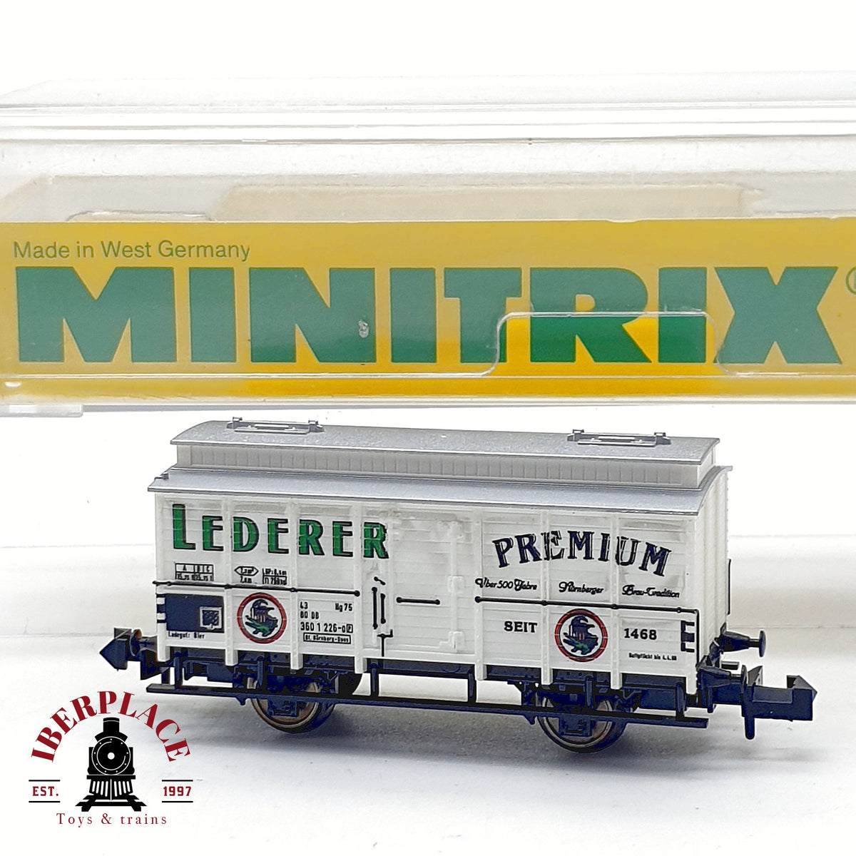 ♻️ Minitrix 13604 Vagon cervecero Lederer Premium DB Ep IV escala N 1:160