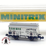 ♻️ Minitrix 13604 Vagon cervecero Lederer Premium DB Ep IV escala N 1:160