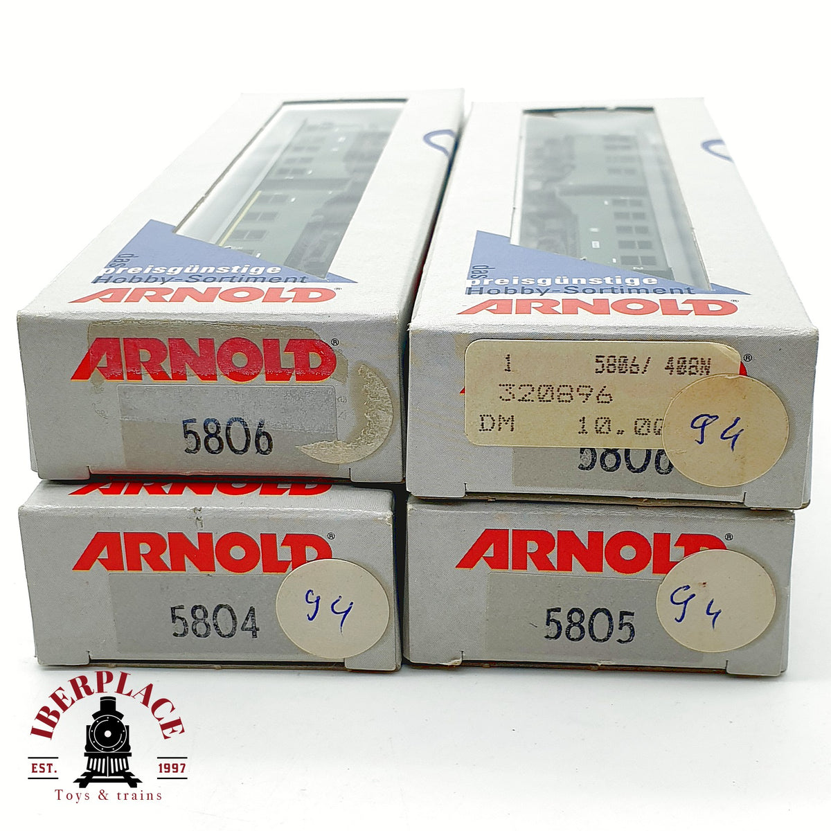 ♻️ Arnold 5804 5805 5806 Set 4x vagones pasajeros 4 ejes DB Ep III N 1:160