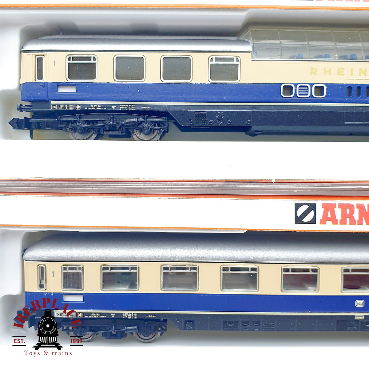 ♻️ Arnold 3860 3862 Set 2x vagones Rheingold Panorama 1a clase DB Ep III escala N 1:160