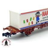 ♻️ Minitrix 13866 Vagon Portacontenedores Haribo DB Ep V escala N 1:160